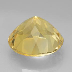 Citrine Gemstone in 12 mm (calibrated) Size for Sale, Citrine Stone in Light Yellow Color