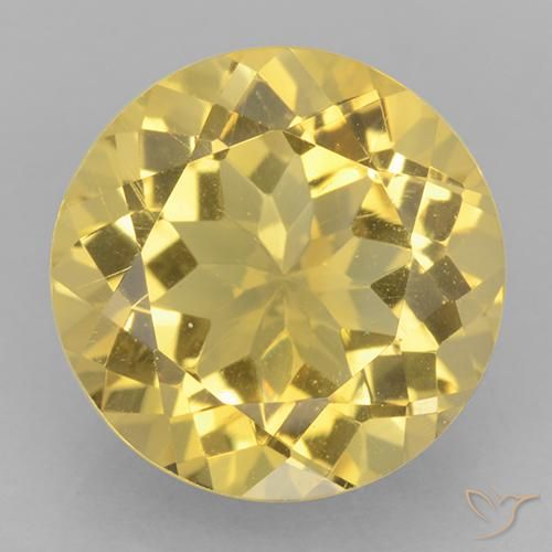 Citrino Sfaccettatura rotonda da 5,49 ct dal Brasile, dimensione 11,9mm, purezza VVS, pietra preziosa naturale non trattati, Citrino 1pc in colore Oro chiaro, durezza Mohs di 7 adatto per gioielli da indossare ogni giorno, Simboleggia abbondanza e prosperità, Photo A
