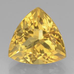 Dorado Citrina Gema - 6.1ct Forma trillón (ID: 501194)