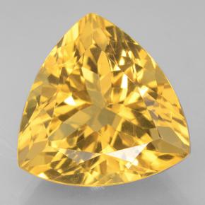 9.7ct Trillion Facet Yellow Golden Citrine Gem for sale 9.7ct Trillion Facet Yellow Golden Citrine Gem (ID: 501197)