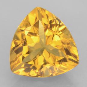 3.6ct Trillion Facet Yellow Golden Citrine Gem for sale 3.6ct Trillion Facet Yellow Golden Citrine Gem (ID: 501199)