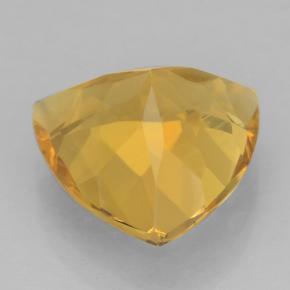 Citrine Gemstone in 11 x 11 mm (calibrated) Size for Sale, Citrine Stone in Medium Gold Color