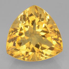6.3ct Trillion Facet Yellow Golden Citrine Gem for sale 6.3ct Trillion Facet Yellow Golden Citrine Gem (ID: 501205)