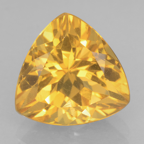 Bright Gold Цитрин Камень - 2.4ct Огранка Триллион Фасетная (ID: 501223)