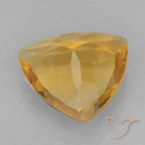Citrine Gemstone in 9 x 9 mm (calibrated) Size for Sale, Citrine Stone in Orange-Gold Color