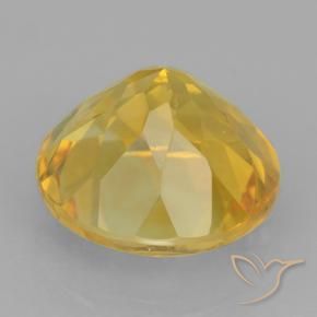 Citrine Gemstone in 12 mm (calibrated) Size for Sale, Citrine Stone in Golden Color