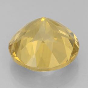 Citrine Gemstone in 12 mm (calibrated) Size for Sale, Citrine Stone in Yellow Golden Color