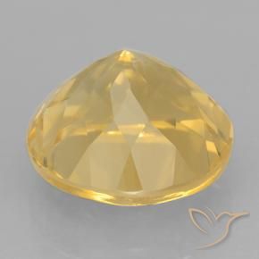 Citrine Gemstone in 12 mm (calibrated) Size for Sale, Citrine Stone in Bright Gold Color