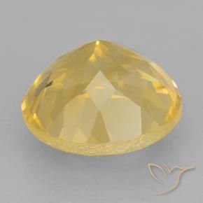 Citrine Gemstone in 12 mm (calibrated) Size for Sale, Citrine Stone in Gold Color