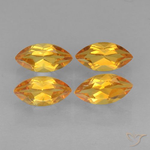 1.16ctw Natural Dark Orange-Gold Citrine, Marquise, VVS-VS