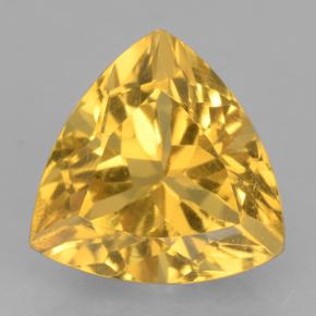 3.1ct Trillion Facet Yellow Golden Citrine Gem for sale 3.1ct Trillion Facet Yellow Golden Citrine Gem (ID: 501305)