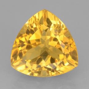 6ct Trillion Facet Yellow Golden Citrine Gem for sale 6ct Trillion Facet Yellow Golden Citrine Gem (ID: 501306)