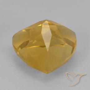 Citrine Gemstone in 9 x 9 mm (calibrated) Size for Sale, Citrine Stone in Medium Golden Color