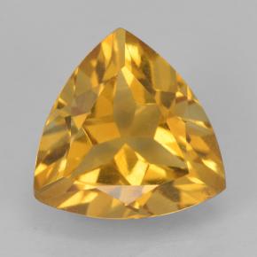 Dorado oscuro medio Citrina Gema - 2.1ct Forma trillón (ID: 501318)