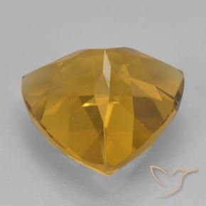 Citrine Gemstone in 9 x 9 mm (calibrated) Size for Sale, Citrine Stone in Deep Golden Orange Color
