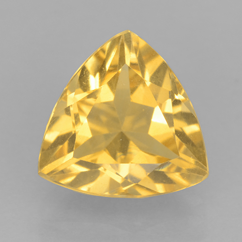 2.2ct Trillion Facet Yellow Golden Citrine Gem for sale 2.2ct Trillion Facet Yellow Golden Citrine Gem (ID: 501583)