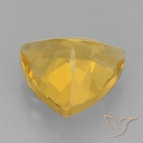 Citrine Gemstone in 9 x 9 mm (calibrated) Size for Sale, Citrine Stone in Bright Gold Color