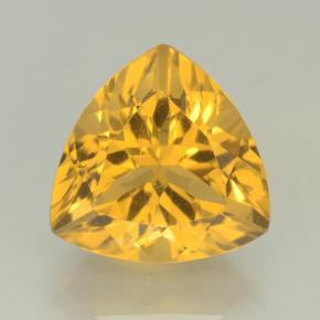 Medium Gold Citrin Edelstein - 2.3ct Trillantschliff (ID: 501591)