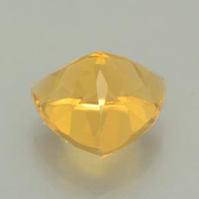 Citrine Gemstone in 9 x 9 mm (calibrated) Size for Sale, Citrine Stone in Medium Gold Color