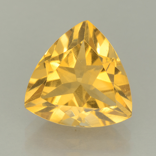 Bright Gold Citrin Edelstein - 2.1ct Trillantschliff (ID: 501592)