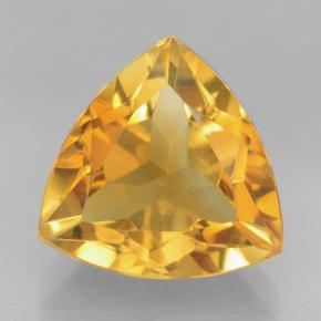 Golden Orange Citrine Gem - 2.3ct Trillion Facet (ID: 501630)