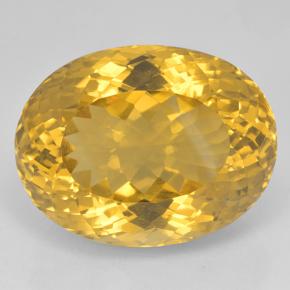 38.3ct Oval Portuguese-Cut Yellow Golden Citrine Gem for sale 38.3ct Oval Portuguese-Cut Yellow Golden Citrine Gem (ID: 502066)