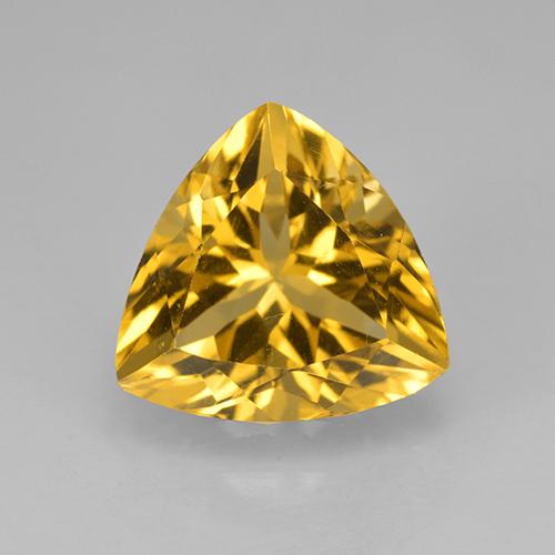 2.4ct Trillion Facet Yellow Golden Citrine Gem for sale 2.4ct Trillion Facet Yellow Golden Citrine Gem (ID: 502172)