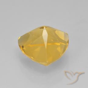 Citrine Gemstone in 9 x 9 mm (calibrated) Size for Sale, Citrine Stone in Bright Gold Color