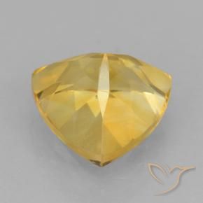 Citrine Gemstone in 9 x 9 mm (calibrated) Size for Sale, Citrine Stone in Medium Gold Color