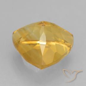 Citrine Gemstone in 9 x 9 mm (calibrated) Size for Sale, Citrine Stone in Medium Golden Color