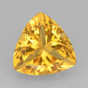 Золотой Цитрин Камень - 2.4ct Огранка Триллион Фасетная (ID: 502592)
