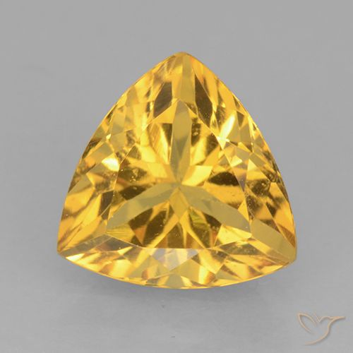 2.27ct Natural Golden Citrine, Trillion, VVS