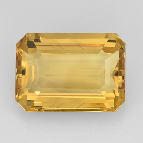 Bright Gold Citrino Gem - 14.9ct Taglio ottagonale (ID: 503448)