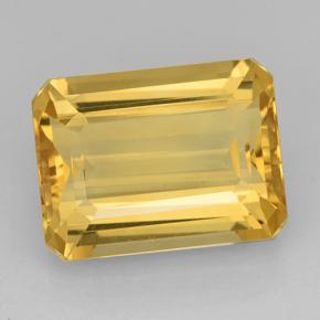 Medium Gold Цитрин Камень - 11.8ct Восьмиугольная ступенчатая огранка (ID: 503449)