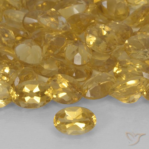 0.43ct Natural Deep Gold Citrine, Oval, VS