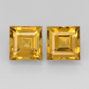 2.3ct Square Step-Cut Yellow Golden Citrine Gem for sale 2.3ct Square Step-Cut Yellow Golden Citrine Gem (ID: 503769)