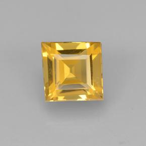 1ct Square Step-Cut Yellow Golden Citrine Gem for sale 1ct Square Step-Cut Yellow Golden Citrine Gem (ID: 503983)