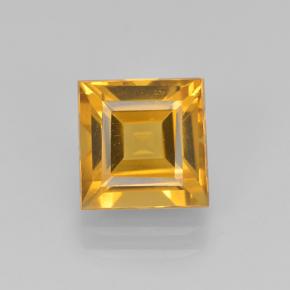 Dark Golden Citrin Edelstein - 2ct Caree Stufenschliff (ID: 503984)