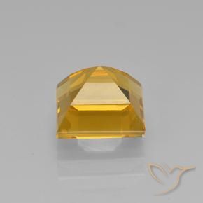 Citrine Gemstone in 7.6 x 7.4 mm Size for Sale, Citrine Stone in Dark Golden Color