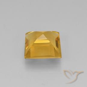 Citrine Gemstone in 7.3 x 7.1 mm Size for Sale, Citrine Stone in Dark Golden Color