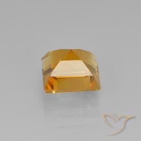 Citrine Gemstone in 7.5 x 7.3 mm Size for Sale, Citrine Stone in Dark Orange Color
