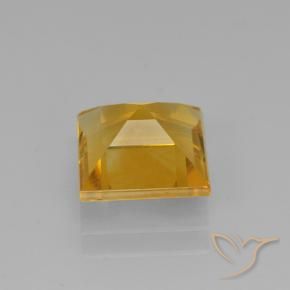 Citrine Gemstone in 8 x 8 mm (calibrated) Size for Sale, Citrine Stone in Dark Golden Color