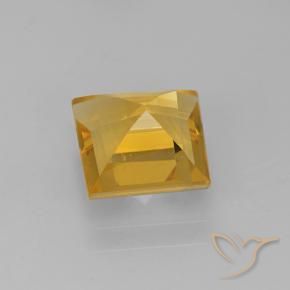Citrine Gemstone in 8 x 8 mm (calibrated) Size for Sale, Citrine Stone in Dark Golden Color