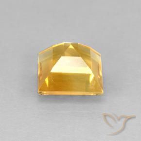 Citrine Gemstone in 7.7 x 7.6 mm Size for Sale, Citrine Stone in Bright Gold Color