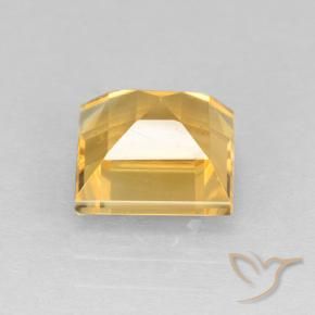 Citrine Gemstone in 8 x 8 mm (calibrated) Size for Sale, Citrine Stone in Medium Gold Color