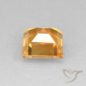 Citrine Gemstone in 8 x 8 mm (calibrated) Size for Sale, Citrine Stone in Orange-Gold Color