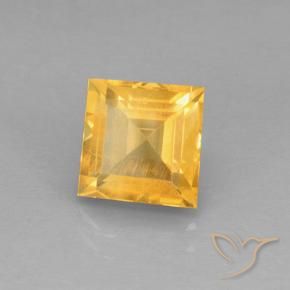 2.27 ct Golden Citrine Stone, Natural Citrine in Square Step-Cut Shape for Sale