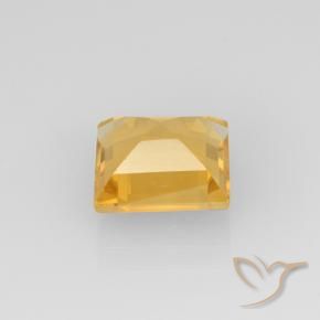 Citrine Gemstone in 8 x 8 mm (calibrated) Size for Sale, Citrine Stone in Bright Gold Color