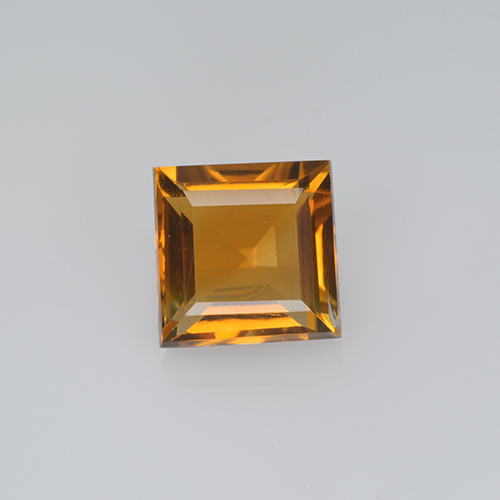 Gold Citrine Gem - 2ct Square Step-Cut (ID: 504671)