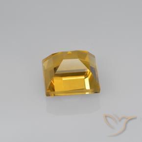 Citrine Gemstone in 8 x 8 mm (calibrated) Size for Sale, Citrine Stone in Deep Golden Orange Color